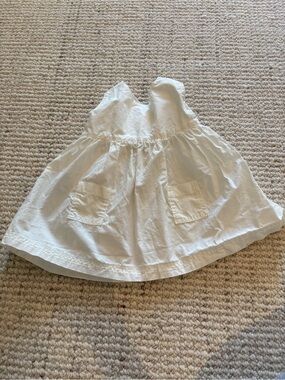 1 + in the Family White Cotton Baby Dress – 3M | Made in Spain